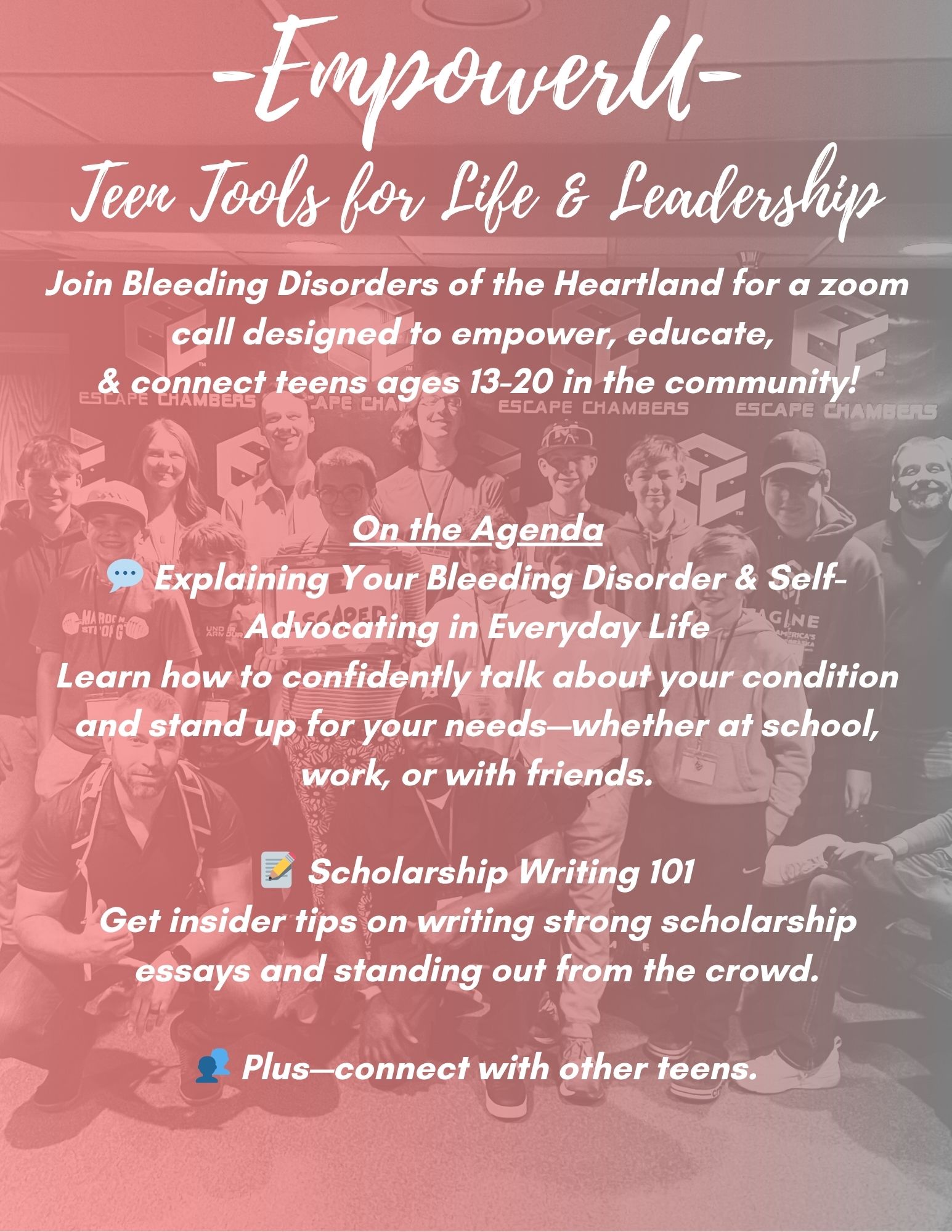 EmpowerU-Teen Tools for Life and Leadership Zoom Event