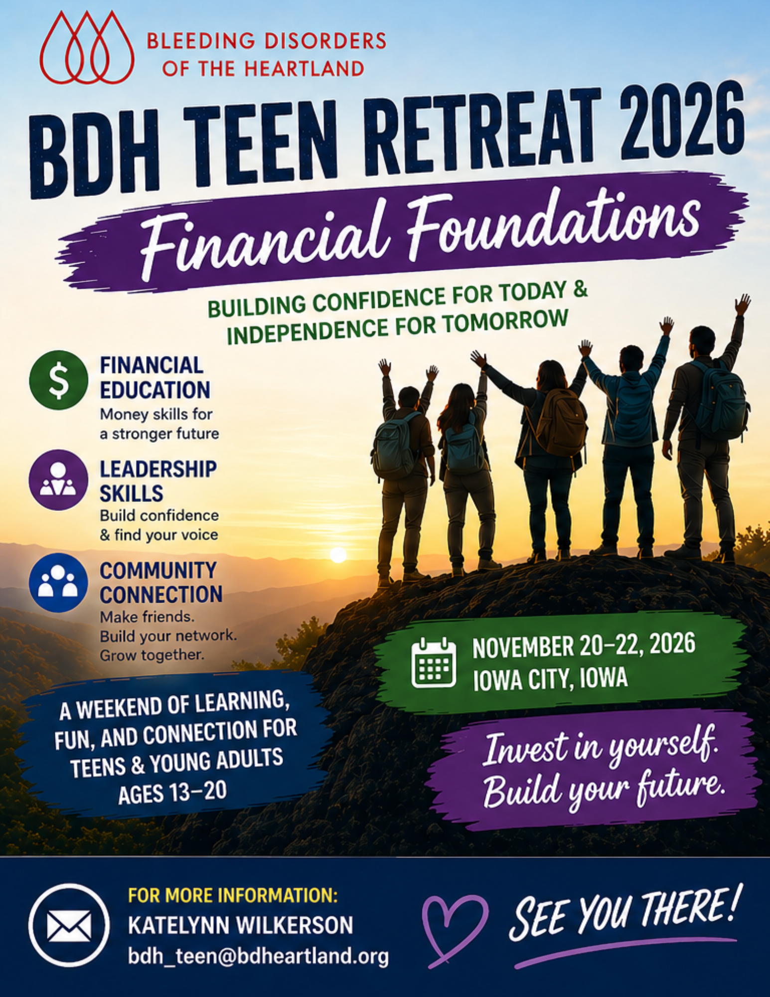 2026 Teen/Young Adult Retreat: Financial Foundations Building Confidence for Today & Independence for Tomorrow
