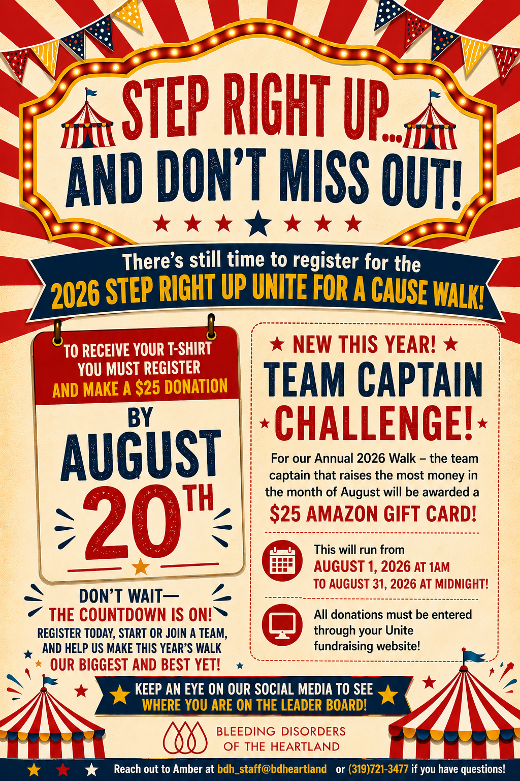 August Team Captain Walk Challenge